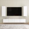 vidaXL Móveis de TV 2 pcs 30,5x30x90 cm derivados de madeira branco