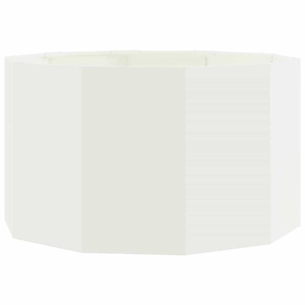 vidaXL Floreira Branco 90 x 90 x 50 cm A&ccedil;o