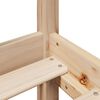 vidaXL Estrutura de cama com cabeceira 200x200 cm pinho maci&ccedil;o