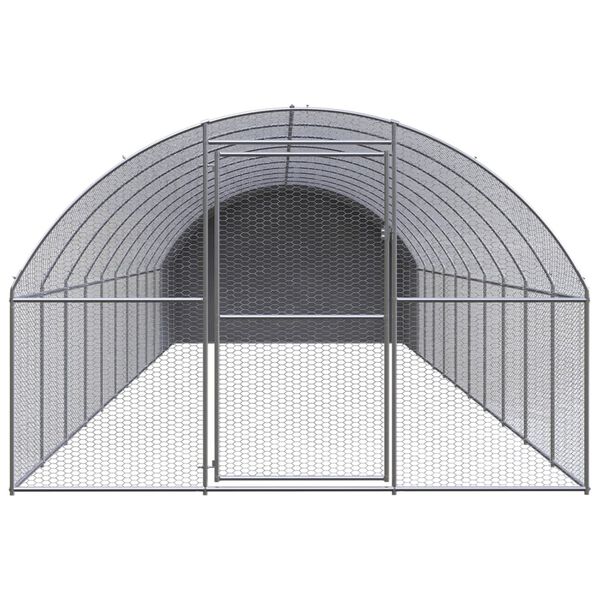 vidaXL Galinheiro de exterior 3x12x2 m a&ccedil;o galvanizado