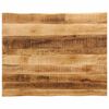 vidaXL Tampo de mesa c/borda viva 110x80x2,5cm mangueira &aacute;spera maci&ccedil;a