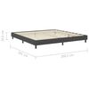 vidaXL Cama boxspring 200x200 cm tecido cinzento