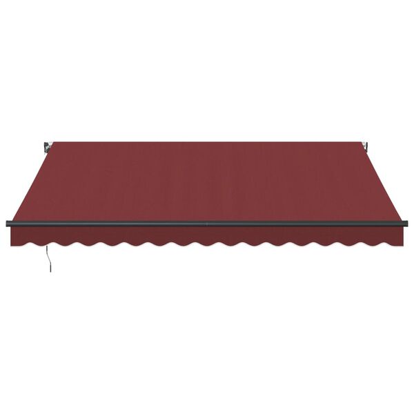 vidaXL Toldo retr&aacute;til manual com luzes LED 400x350 cm bord&ocirc;