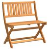 vidaXL Banco de Jardim Dobr&aacute;vel Castanho 80 x 42 x 85 cm