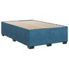 vidaXL Cama boxspring com colch&atilde;o 120x200 cm veludo azul-escuro