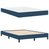 vidaXL Cama Box com colch&atilde;o Azul 140 x 200 cm tecido