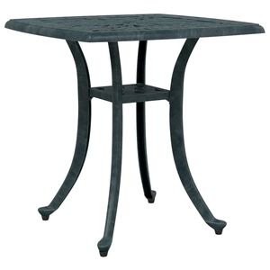 vidaXL Mesa de jardim 53x53x53 cm alum&iacute;nio fundido verde