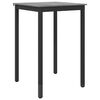 vidaXL Mesa de Bar em P&eacute; Derivados de Madeira Quadrado