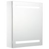 vidaXL Arm&aacute;rio espelhado para casa de banho com LED 50x13,5x60 cm