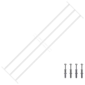 vidaXL Grade de Seguran&ccedil;a para Janelas com 3 Barras Transversais