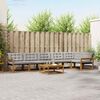 vidaXL Conjunto de Sof&aacute;s para Exterior 7 pcs Cinza Natural e Claro