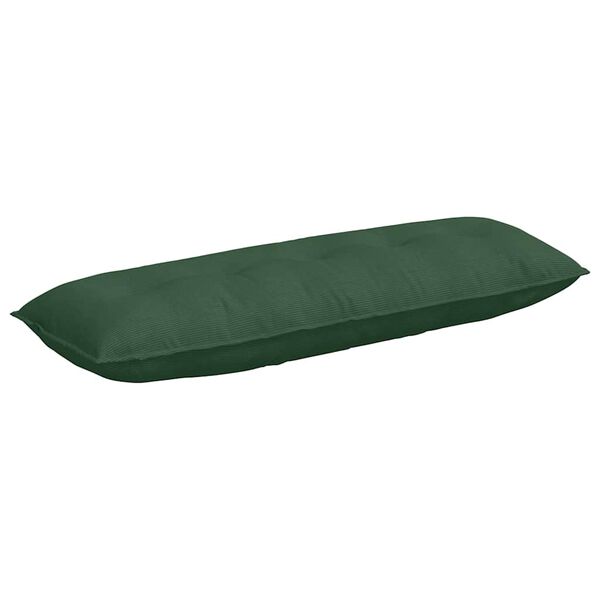 vidaXL Travesseiro para Costas Verde Selva 140 x 50 cm