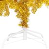vidaXL &Aacute;rvore Natal artificial pr&eacute;-iluminada c/bolas 240cm PET dourado