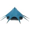 vidaXL Tenda Teepee com telhado Azul e Cinza 600 x 600 x 347 cm