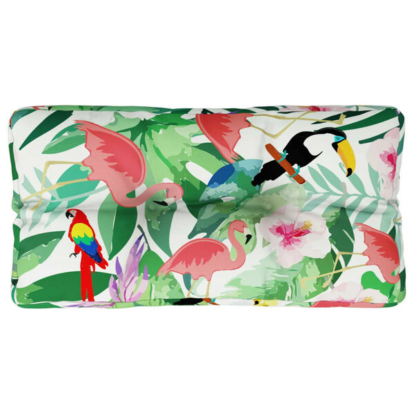 vidaXL Almofad&atilde;o para sof&aacute; de paletes 80x40x12 cm tecido multicolorido