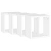 vidaXL Prateleiras de parede em forma de cubo 4 pcs 30x15x30cm branco