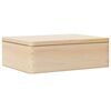 vidaXL Caixa de madeira com tampa 40x30x13 cm pinho de madeira maci&ccedil;a