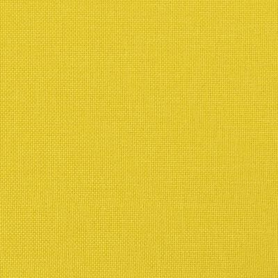 vidaXL Sofá de 2 lugares 120 cm tecido amarelo-claro
