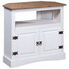 vidaXL Mesa consola Corona pinho mexicano 80x43x78 cm branco