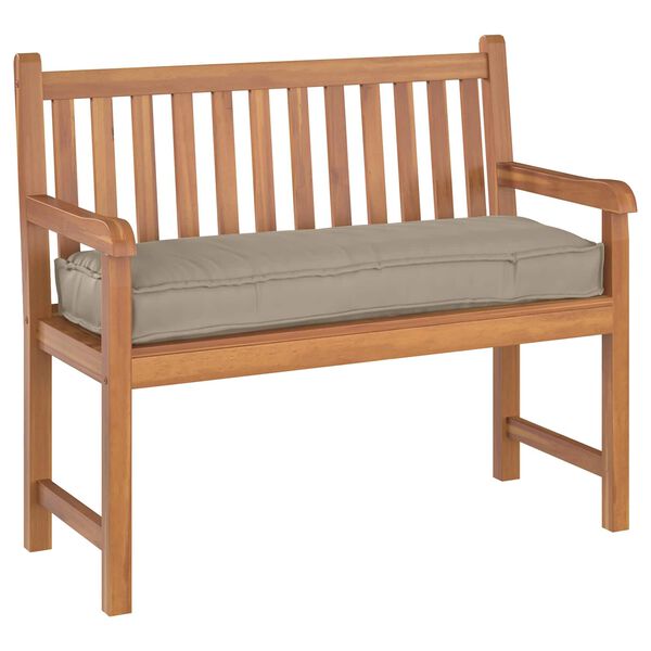 vidaXL Almofada Cinzento-acastanhado 120 x 40 x 8 cm Tecido Oxford