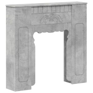 vidaXL Moldura de Lareira Cinzento Cimento 93 x 20 x 89 cm