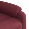 vidaXL Poltrona de massagens reclin. elevatória tecido vermelho tinto