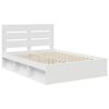 vidaXL Estrutura da Cama com cabeceira Branco 140 x 190 cm