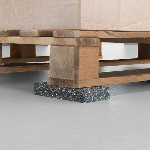 vidaXL Rolo de Borracha Preto 2000 x 10 x 0,8 cm Borracha