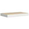 vidaXL Prateleiras de parede 4 pcs 40x23x3,8 cm MDF carvalho e branco