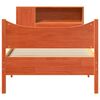 vidaXL Cama sem colchão 75x190 cm madeira de pinho maciça castanho-mel