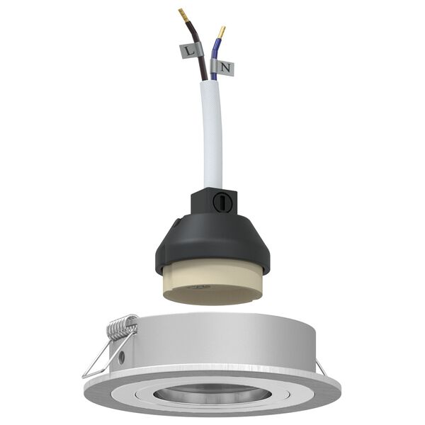 vidaXL Holofote 24 pcs Prateado 9 x 9 x 2 cm Alum&iacute;nio