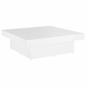 vidaXL Mesa de centro 90x90x28 cm derivados de madeira branco