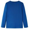 T-shirt de manga comprida para crian&ccedil;a azul-escuro 104