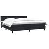 vidaXL Cama com molas colch&atilde;o 200x210 cm veludo preto