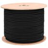 vidaXL Cordas Bungee 8 mm Preto PP e Borracha