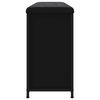 vidaXL Banco sapateira com gaveta articulada 102x32x56 cm preto