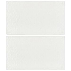 vidaXL T&aacute;buas cortar 2 pcs vidro temperado padr&atilde;o bolhas transparentes