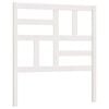 vidaXL Cabeceira de cama 106x4x104 cm pinho maci&ccedil;o branco