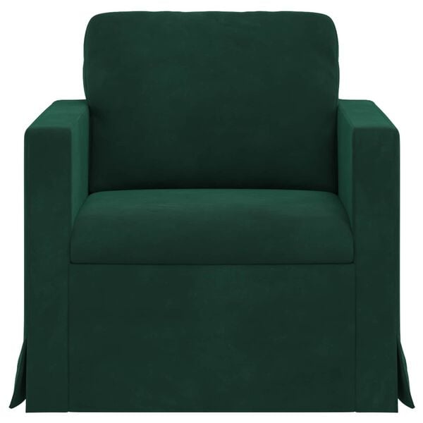 vidaXL Sof&aacute; Verde Escuro Dimens&otilde;es gerais: 78 x 78 x 80 cm (L x P x A)