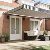 vidaXL Toldo retr&aacute;til manual 500x300 cm antracite e branco