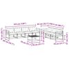 vidaXL Conjunto de Sof&aacute;s para Exterior 8 pcs Natural e Creme