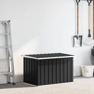 vidaXL Caixa de arruma&ccedil;&atilde;o para jardim 109x67x65 cm antracite