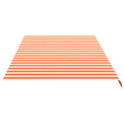 vidaXL Tecido de substituição para toldo 6x3 m amarelo e laranja