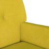 vidaXL Banco Chesterfield Amarelo 112 x 65,5 x 75 cm Veludo