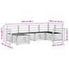 vidaXL Conjuntos de sof&aacute;s 6 pcs Natural Madeira S&oacute;lida de Ac&aacute;cia