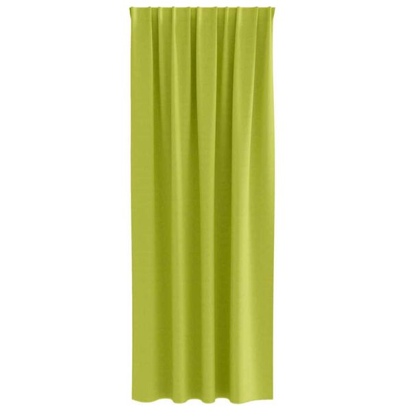 vidaXL Cortinas Blackout com Argolas 2 pcs Verde 260 x 140 cm