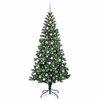 vidaXL &Aacute;rvore de Natal Artificial Pr&eacute;-iluminada Verde 240 cm