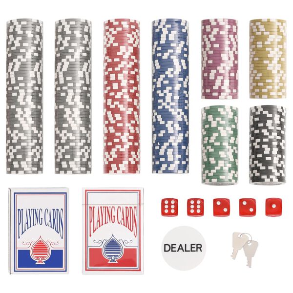 vidaXL Conjunto de fichas de póquer 300 pcs 11,5 g