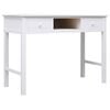 vidaXL Secret&aacute;ria 108x45x76 cm madeira de paulownia maci&ccedil;a branco