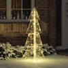 vidaXL &Aacute;rvore de Natal com 100 LEDs Branco quente 120 cm Acr&iacute;lo